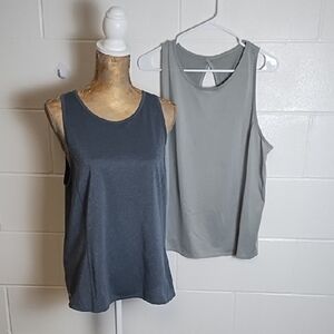 2 Avia Sleeveless Workout Tank Tops Performance Fabric